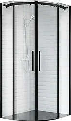 Душевой уголок BelBagno Acqua-R-2-90-C-NERO (прозрачное стекло) Душевой уголок BelBagno Acqua-R-2-90-C-NERO (прозрачное стекло)