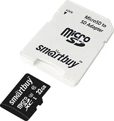 Карта памяти SmartBuy microSDXC SB32GBSDCL10U3L-01 32GB
