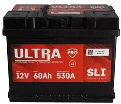 Автомобильный аккумулятор Ultra PRO Asia R+ 530A (60Ah)