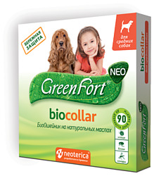 GreenFort neo БиоОшейник для средних собак 65 см