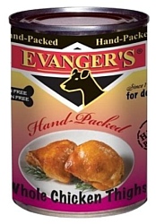 Evanger's Hand-Packed Whole Chicken Thighs консервы для собак (0.34 кг) 12 шт.