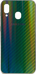 EXPERTS Aurora Glass для Samsung Galaxy A20/A30 с LOGO (зеленый)
