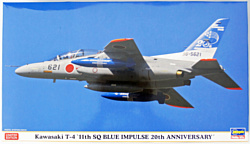 Hasegawa Kawasaki T-4 11th SQ Blue Impluse 20th Anniversary 1/72 02210
