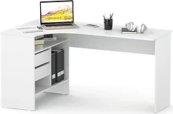 Стол для работы Сокол СПм-25 (левый, белый) Стол для работы Сокол СПм-25 (левый, белый)
