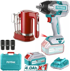 Гайковерт TOTAL TIWLI20851 + Миксер TOSLI240313