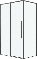 Душевой уголок Grossman Galaxy 100x90x195 120.K33.01.1090.21.02 (черный матовый/стекло шиншилла)