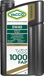 Yacco VX 1000 FAP 5W-40 2л