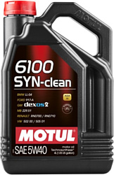 Моторное масло Motul 6100 Syn-clean 5W-40 4л