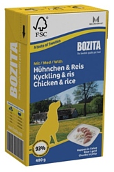 Bozita Dog Chicken & Rice (chunks in jelly) (0.48 кг) 16 шт.