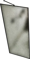 Душевая перегородка MaybahGlass 195x69 MGD-821-6 (сатин стекло/черный)