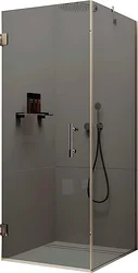 Душевой уголок MaybahGlass MGY-1309-4 (графитовое стекло/хром глянцевый) Душевой уголок MaybahGlass MGY-1309-4 (графитовое стекло/хром глянцевый)