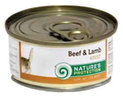Nature's Protection Консервы Cat Adult Beef & Lamb (0.1 кг) 1 шт.