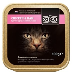 X-CAT (0.1 кг) 6 шт. Chicken & Ham