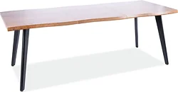 Кухонный стол Signal Fresno 150/210x90 (дуб/черный)