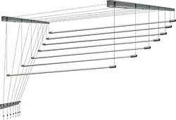 Сушилка для белья Comfort Alumin Group Потолочная 7 прутьев Silver Style 160 см (алюминий)