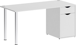 Стол для работы Riva Home Office VR.SP-3-158.1 Silver (белый) Стол для работы Riva Home Office VR.SP-3-158.1 Silver (белый)