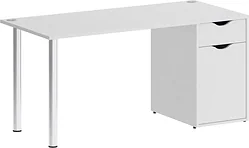 Стол для работы Riva Home Office VR.SP-3-158.1 Silver (белый)