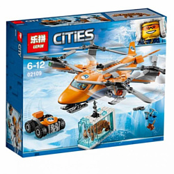 Lepin Cities 02109 Арктическая экспедиция: Арктический вертолёт аналог Lego 60193