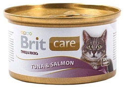 Brit (0.08 кг) 1 шт. Care Tuna & Salmon