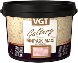 Штукатурка VGT Gallery Мираж Maxi (5 кг, серебристо-белый)