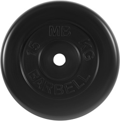 MB Barbell Стандарт 31 мм (1x15 кг, черный)