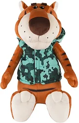 Мягкая игрушка Maxitoys Luxury Тигр Федя в жилетке милитари MT-MRT022117-25