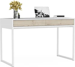 Стол для работы Crafto Лорди Лофт 04 120x60x80 (белый/каштан) Стол для работы Crafto Лорди Лофт 04 120x60x80 (белый/каштан)