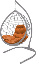 M-Group Капля Лори 11530307 (серый ротанг/оранжевая подушка)