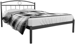 Кровать Князев Мебель Люмия 140x190 ЛЯ.140.190.Ч (черный муар)