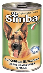 Simba Консервы Кусочки для собак Дичь (1.23 кг) 3 шт.