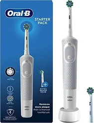 Зубная щетка Oral-B Vitality D100 Starterkit + 2 насадки (серый)