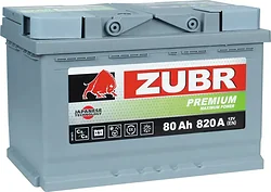 Автомобильный аккумулятор Zubr R+ 1014100 (80Ah)