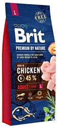 Brit (18 кг) Premium by Nature Adult L