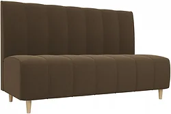 Прямой диван Лига диванов Ральф 241 104142 (микровельвет, коричневый)