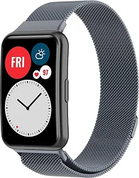 Браслет Rumi Milanese loop металлический для Huawei Watch FIT, Watch FIT Elegant (серый)