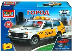 Конструктор Город мастеров Lada 4x4 Такси 55005-KK