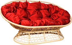 M-Group Мамасан 12850506 (бежевый ротанг/красная подушка) M-Group Мамасан 12850506 (бежевый ротанг/красная подушка)