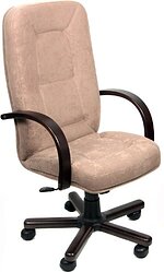 Кресло Деловая обстановка Пилот Экстра флок (орех/коричневый) Кресло Деловая обстановка Пилот Экстра флок (орех/коричневый)