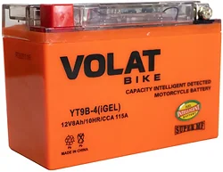 Аккумулятор для мотоцикла VOLAT YT9B-4(iGEL) L+ (8Ah)