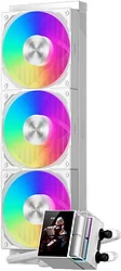 Жидкостное охлаждение для процессора PCCooler DS360 ARGB Display (белый) Жидкостное охлаждение для процессора PCCooler DS360 ARGB Display (белый)