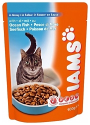 Iams Cat Pouch Adult with Ocean Fish in Gravy (0.1 кг) 12 шт.