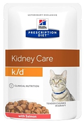 Hill's (0.085 кг) 1 шт. Prescription Diet K/D Feline Tender Chunks in Gravy with Salmon