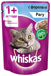 Whiskas (0.085 кг) 1 шт. Рагу с форелью для взрослых кошек