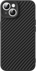 Baseus Synthetic Fiber Series для iPhone 15 Plus 660157942A (черный/прозрачный)