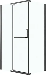 Душевой уголок Grossman Pragma 120x80x195 120.K33.03.1280.21.02 (черный матовый/стекло шиншилла)