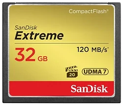 Карта памяти Sandisk Extreme CompactFlash 120MB/s 32GB
