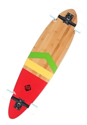 DB longboards Anthem rasta bamboo fiberglass pintail 38 complete