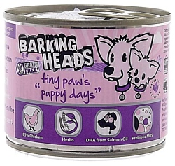 Barking Heads (0.2 кг) 1 шт. Консервы для щенков мелких пород с курицей Щенячьи деньки