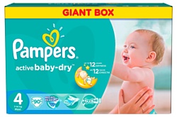 Pampers Active Baby-Dry 4 Maxi (90 шт.)