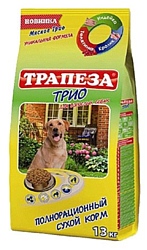 Трапеза Трио для собак всех пород с Индейкой, Кроликом и Телятиной (13.0 кг) 1 шт.